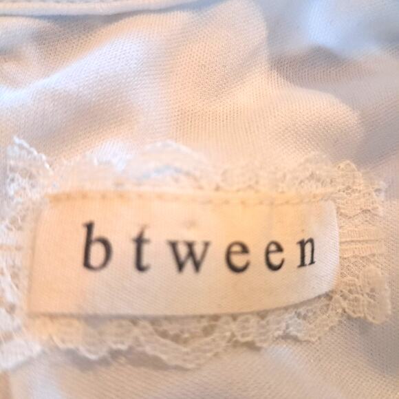 Btween Floral CottagecoreTextured Sheath Dress 14 White Blue Green‎ Lace - Picture 3 of 8